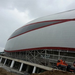 The Installation of Samsun Stadium is Completed.